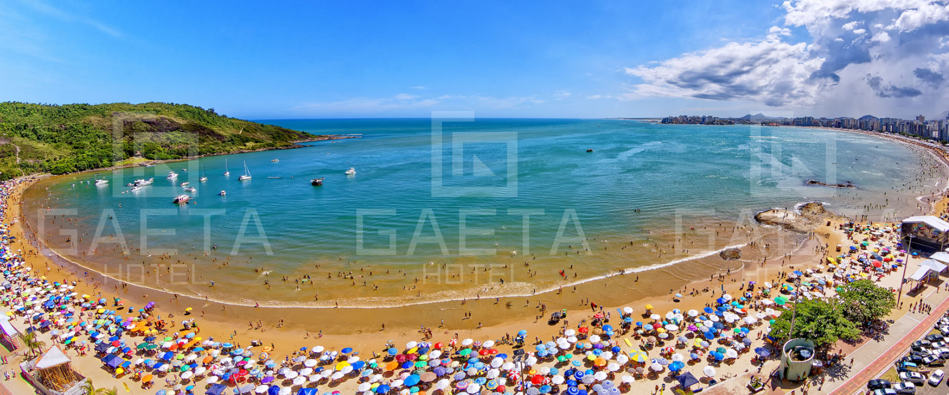 Guarapari - Panorâmica da Praia do Morro - Gaeta Hotel